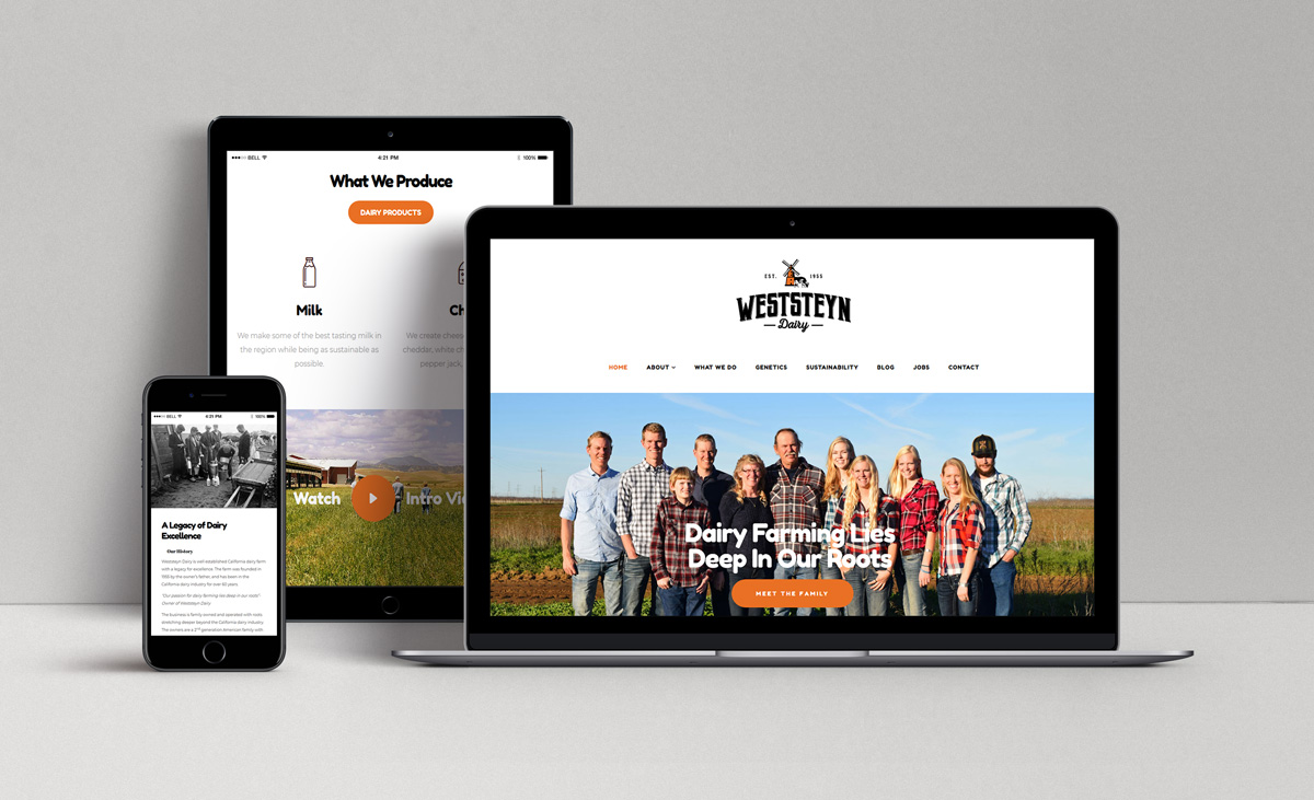 Weststeyn Dairy Website