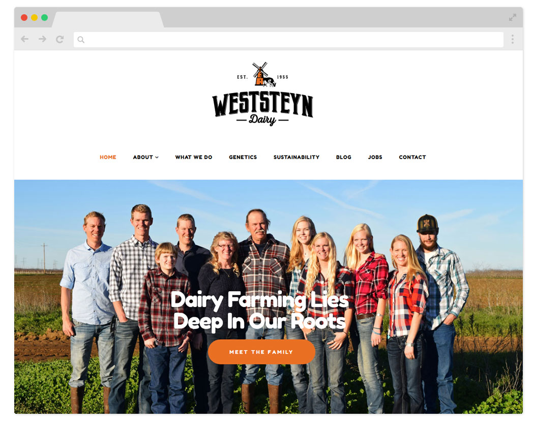 Weststeyn Dairy Website